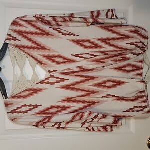 Wrangler S Boho Geometric Print Top
